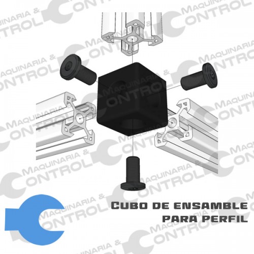 20 Piezas Conector Cubo M3 10x10x10 Mm - Para Perfiles De Aluminio, Montaje De Acrílico, Iluminación Y Bricolaje