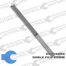 Cortador De Carburo Doble Filo Ranurado Recto 22 Mm