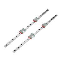 Eje 2 Guías MGN12 y 4 rodamientos MGN12C