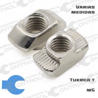 Tuerca T M3, M4, M5, M6 y M8