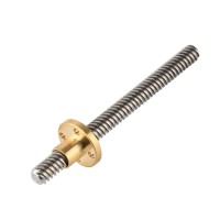 Husillo Cuerda Trapezoidal 12mm diámetro 1500mm con una tuerca