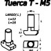 Tornillo Tee M5 Galvanizado | Comprar Online en México | Grado 8.8