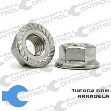 Tuerca hexagonal con arandela