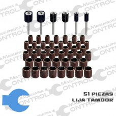 Juego de 51 piezas Lija tambor y accesorios