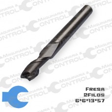 Fresa 2 filos 6x6x13x57