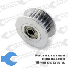 Polea dentada Loca Conducida para banda GT2 10mm